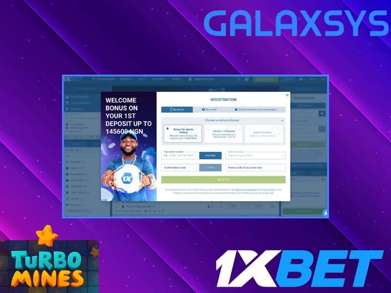 Ouvrir un compte au 1xBet Casino