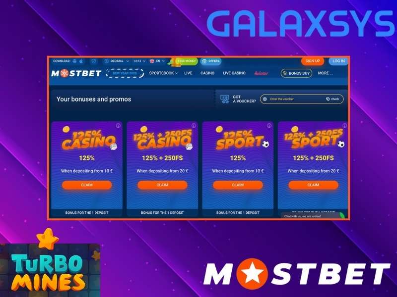 Ventajas y premios únicos para los jugadores de Turbo Mines en Mostbet