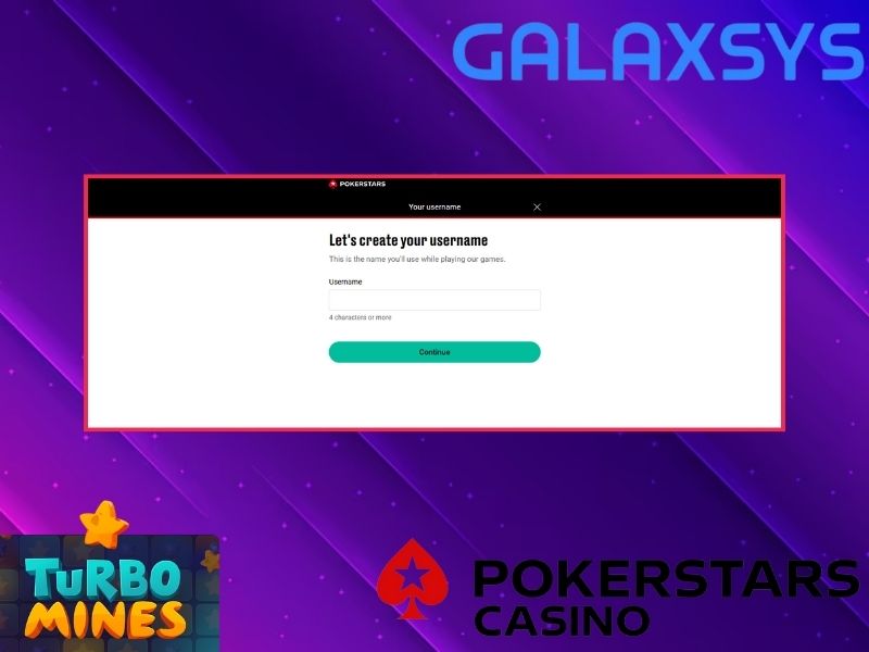 Registro de cuenta de casino Pokerstars