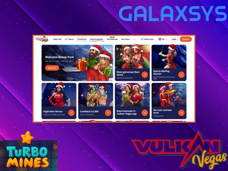 Premios e incentivos especiales para los jugadores de Turbo Mines en Vulkan Vegas